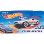 Олівці кольорові Kite Hot Wheels 12 кольорів у металевому пеналі (HW21-058)
