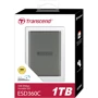 Transcend ESD360C 1 TB Gray (TS1TESD360C): Форм-фактор Portable