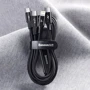 Кабель Baseus Cable USB-C to Lightning/microUSB/USB-C Rapid 1.5m Black (CAMLT-SC01) фото 7