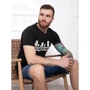 Футболка ISSA PLUS GN4-39 L черная с принтом: Вид Футболки