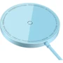 Зарядний пристрій Baseus Wireless Charger MagSafe Simple Mini3 Magnetic 15W Blue (CCJJ040303) для iPhone 16 I 15 I 14 I 13 I 12 series: Кабель в комплекті USB-C