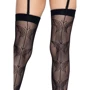 Чулки-сетка со швом Leg Avenue Butterfly back seam thigh highs One size Black