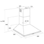 Вытяжка Pyramida KH 50 WH: Тип монтажа Настенный