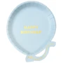 Сервировка стола Одноразовые голубые тарелки Talking Tables в форме шара серия WE HEART BIRTDAYS 12 шт в упаковке (BDAY-PLATE-BALL-B) фото 1