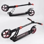 Самокат двоколісний Best Scooter з PU колесами і 2 амортизаторами Black / Red (100072): Тип коліс литі