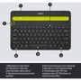 Клавіатура Logitech K480 Black (920-006368, 920-006366) фото 5