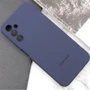 Чехол для телефонов Lakshmi Premium Silicone Case with Logo Full Camera Midnight Blue for Samsung A245 Galaxy A24 4G: Цвет темно-cиний
