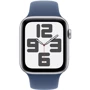 Apple Watch SE 2 2024 40mm GPS Silver Aluminum Case with Denim Sport Band - M/L (MXED3QH/A) UA: Материал корпуса Алюминий