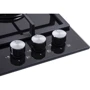 Варочная поверхность газовая Ventolux HG430-M1G CEST (BK): Количество конфорок 3