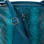 Жіноча сумка-мішок Laskara бірюзова (LK-10253-turquoise-snake): Матеріал Штучна шкіра