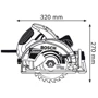 Пила дискова Bosch GSK 65 G (0601668903): Тип дискова