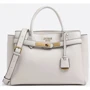 Жіноча сумка тоут GUESS ENISA HIGH SOCIETY SATCHEL світло-сіра (HWVB8421060-STO)