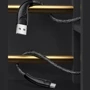 Кабель Usams USB Cable to microUSB Braided Data and Charging 2m Black (US-SJ396): Длина 2 м