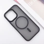 Чехол для iPhone Mobile Case TPU+PC Metal Buttons with MagSafe Black for iPhone 16 Pro: Тип чехла накладка на заднюю часть