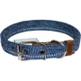 Ошейник Lucky Pet Melange двойной светоотражающий 2/30-40 см синий (550385)