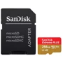 Карта памяти SanDisk 256GB microSDXC Class 10 UHS-I U3 V30 A2 Extreme PLUS + adapter (SDSQXBD-256G-GN6MA): Тип карты MicroSDXC