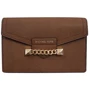 Женская сумка кросс боди Michael Kors коричневая (MK0445W)