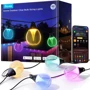 Набор светодиодных ламп Govee H7025 Outdoor Clear Bulb String Lights, 15м, RGBIC/Warm White, WI-FI/Bluetooth, черный (H7025CB1)