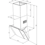 Вытяжка Pyramida NR-MV 60 E (1000) BL IX: Управление Механическое