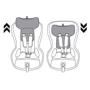 Автокресло Peg-Perego Viaggio 1 Duo-Fix DX13-DP46 Бежевый (IMDA020035DX13DP46): Внутренние ремни 5-x точечные