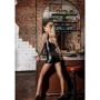 Платье Noir Handmade F291 Powerwetlook dress with double lace-up front Вlack, 3XL