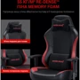 Кресло игровое Anda Seat Luna Color Size L Black/Red PVC фото 19