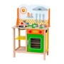 Дитяча кухня Viga Toys з дерева з посудом (50957)