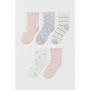 Носки H&M 2612-8591741 22-24 розовые (5 пар)