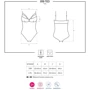 Эротическое боди с вышивкой Obsessive 818-TED-1, XXL