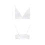 Эластичный топ с кружевом Passion PS001 TOP white, size M