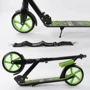 Самокат двоколісний Best Scooter "WOLF" з PU колесами, амортизатори Black / Light green (87741): Максимальне допустиме навантаження, кг 70