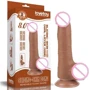 Фаллоимитатор LoveToy Sliding-Skin Dual Layer Dong 8" Brown