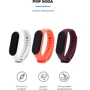 Ремінець TPU Case Marsala/Orange/White for Xiaomi Mi Smart Band 3/4