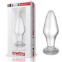 Анальная пробка LoveToy Glass Romance 4.3" Clear