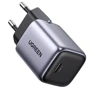 Зарядний пристрій Ugreen USB-C Wall Charger CD319 PD GaN 30W Nexode Mini Gray (90666): Кабель в комплекті отсутствует