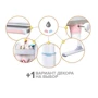 Детский стол Mealux Vancouver Multicolor BL с полкой (BD-620 W/G MC + BL с полкой): Тип Парта
