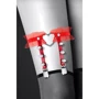 Гартер Bijoux Pour Toi - WITH HEART AND SPIKES Red