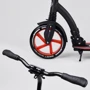 Самокат двоколісний Best Scooter з PU колесами, амортизатором, широким кермом, затискачем для керма Black / Red (100068): Тип гальма ножний