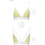 Спортивный топ с двойными бретелями Passion PS007 TOP yellow, size XL