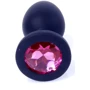 Анальная пробка Boss Series - Jewellery Black Silicon PLUG Medium Pink (BS6400087)