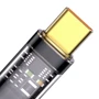 Кабель Baseus USB Cable to USB-C Explorer Series Auto Power-Off 100W 1m Black (CATS000201) фото 3