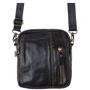 Чоловіча сумка через плече чорна Keizer (K1660-black): Фактура Матовая, Зернистая