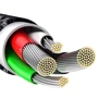 Кабель Baseus USB Cable to Lightning Tungsten 2.4A 1m Black (CALWJ-01) фото 4