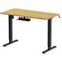 Стол с электрорегулировкой высоты Officepro Light Wood/Black (ODE1260LW): Особенности Регулируемая высота ножек, Встроенные органайзеры, Защитные накладки на ножки