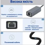Адаптер Dynamode Adapter USB to RJ45 Black (DM-AD-GLAN) фото 3