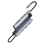 Адаптер Baseus Adapter USB-C to 2xUSB3.0+HDMI+USB-C+USB-C PD+ TF+SD Gray (WKWG020113): Колір серый
