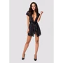 Сексуальний халатик Obsessive 810-PEI-1 peignoir black XXL