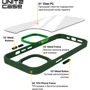 Чохол для iPhone ArmorStandart UNIT2 Case Green для iPhone 13 Pro Max (ARM74803): Матеріали поликарбонат и полиуретан