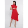 Платье FashionUp PL-1758A 46 красное повседневное удлиненное миди