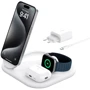 Зарядное устройство Belkin Wireless Charger Magnetic 15W White (WIZ029VFWH) for iPhone 16 I 15 I 14 I 13 I 12 series, Apple Watch and Apple AirPods: Количество USB-портов 1